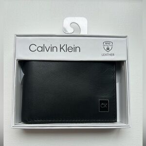 Calvin Klein Men's RFID Leather Wallet Black